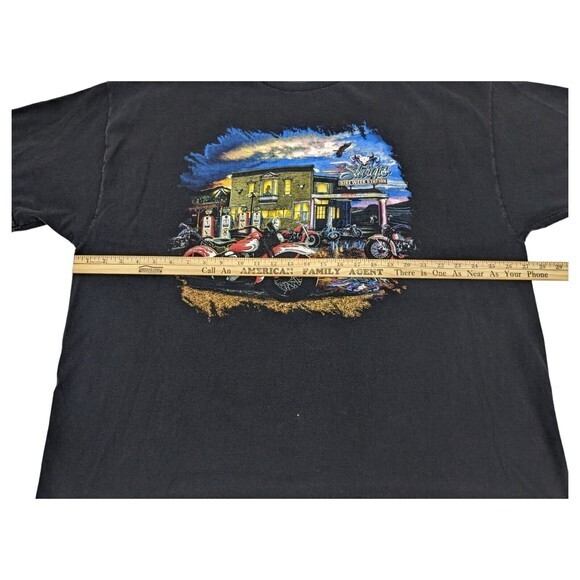 STURGIS BIKE WEEK 2008 MOTORCYCLE SHIRT w/ BACK HIT - Picture 9 of 10